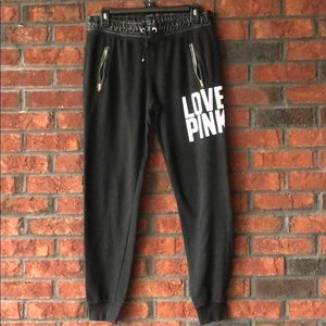 PINK Victoria’s Secret Black Joggers